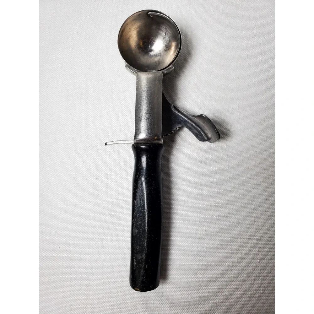 Vintage Myers Deluxe Disher Ice Cream‎ Scoop Stainless Steel w/Bakelite Handle